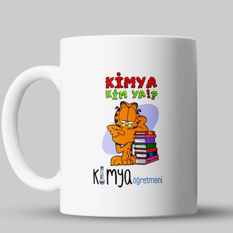 Garfield Esprili Kimya Öğretmeni Kupa Bardağı - kpog47